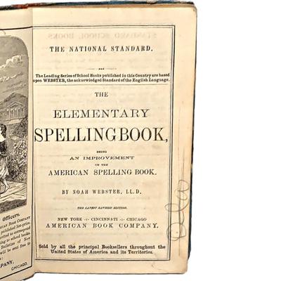 4 Antique Educational Books: Intellectual Arithmatic, Elementary Spelling x 2 & The Normal Mind