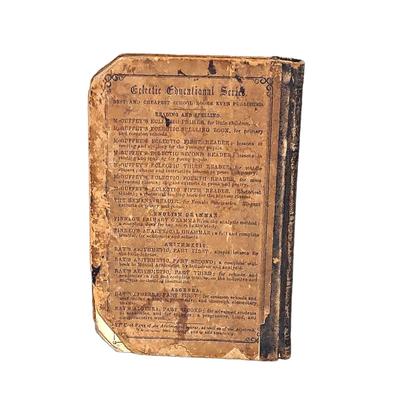 4 Antique Educational Books: Intellectual Arithmatic, Elementary Spelling x 2 & The Normal Mind
