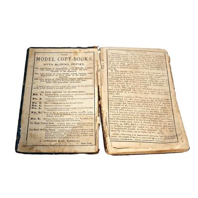 4 Antique Educational Books: Intellectual Arithmatic, Elementary Spelling x 2 & The Normal Mind