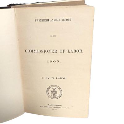 2 Antique Books: Annual Reports of the Bureau of Animal Industry & Annual Report of the Commissioner of Labor