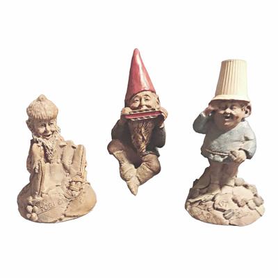 3 Vintage Tom Clark Gnomes Cairn Studio