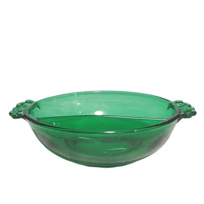 Vintage Paden City Emerald Glo Divided Bowl