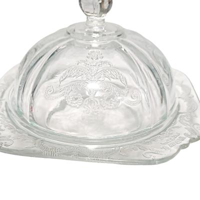 Indiana Glass Madrid Recollection Covered Butter Dish