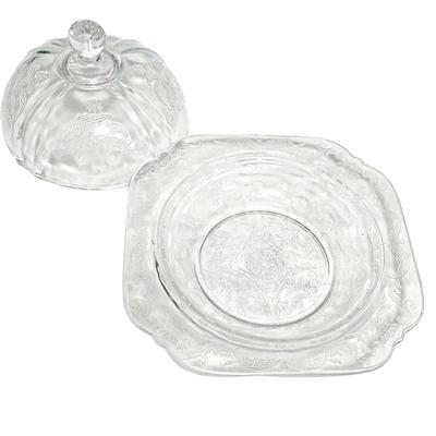 Indiana Glass Madrid Recollection Covered Butter Dish