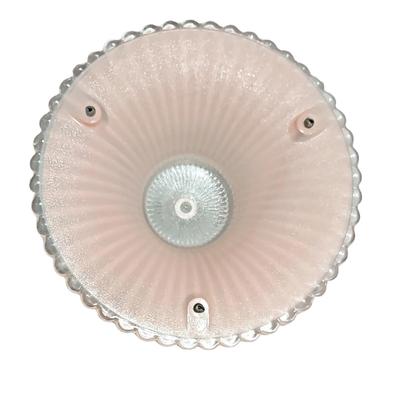 Vintage 3 Chain Depression Glass Ceiling Light Fixture