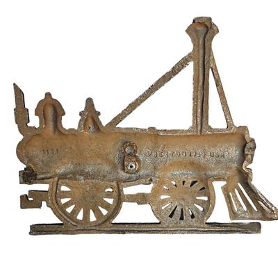 Vintage Sexton Hand Cast Metal Train Walll Hangings