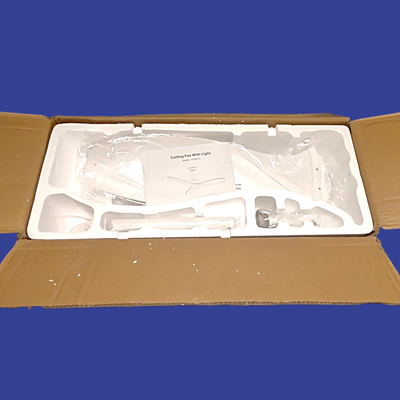 Quater White 48" Ceiling Fan w/ Light (New in Box)