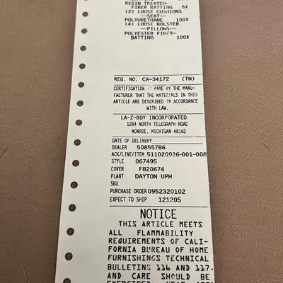 La-Z-Boy Roll Arm Sofa/Couch, Loveseat Set