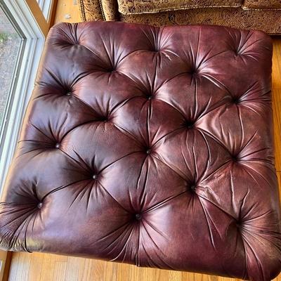 La-Z-Boy Leather Ottoman 37.5" Square