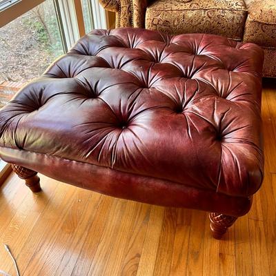 La-Z-Boy Leather Ottoman 37.5" Square