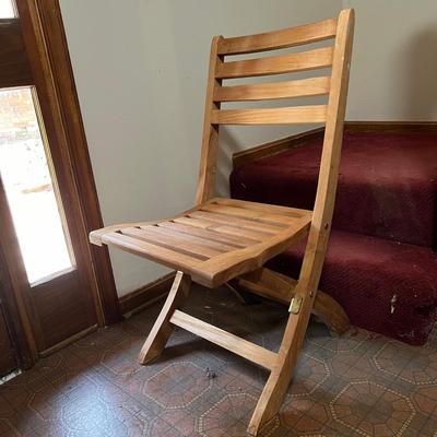 Solid Wood Folding Chair