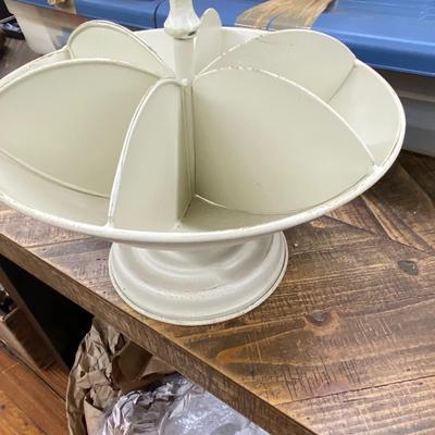 White Farmhouse Organizer Tray