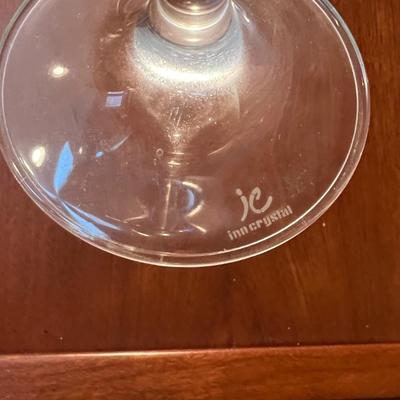8 Martini Glasses - 4 JC Inn Crystal