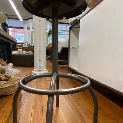 Vintage Metal Round Stool