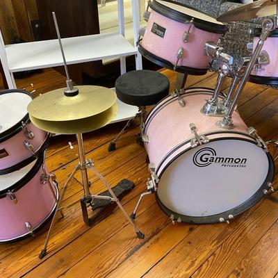 Pink Child Size Drumset Lot
