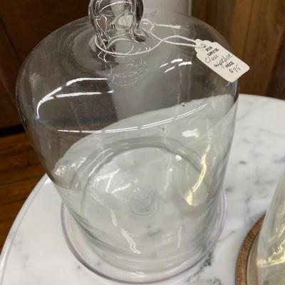 Pair of Display Glass Bell Jars