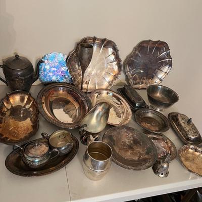 Huge Lot Silver Plated Serving-ware, Dinnerware