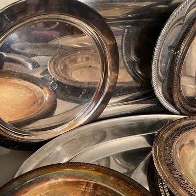 Huge Lot Silver Plated Serving-ware, Dinnerware