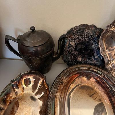 Huge Lot Silver Plated Serving-ware, Dinnerware