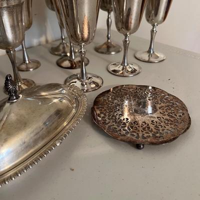 Huge Lot Silver Plated Serving-ware, Dinnerware