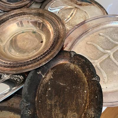 Huge Lot Silver Plated Serving-ware, Dinnerware
