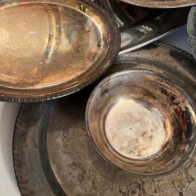 Huge Lot Silver Plated Serving-ware, Dinnerware