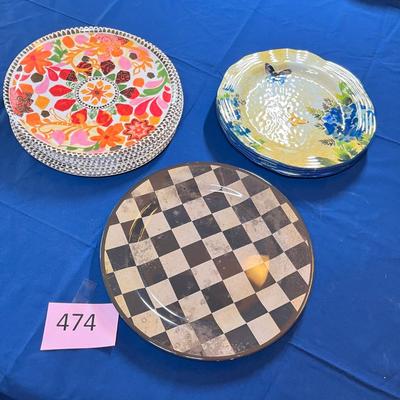 Lot of melamine plates