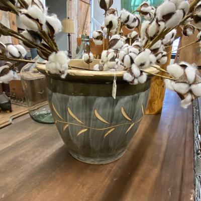Farmhouse Cotton Twig Display