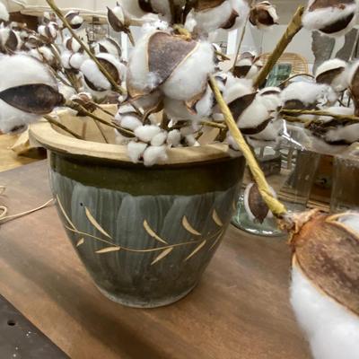 Farmhouse Cotton Twig Display