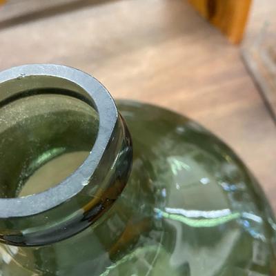 Large Green Glass Bottle