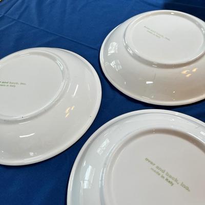 Lot of colorful plates and bowls