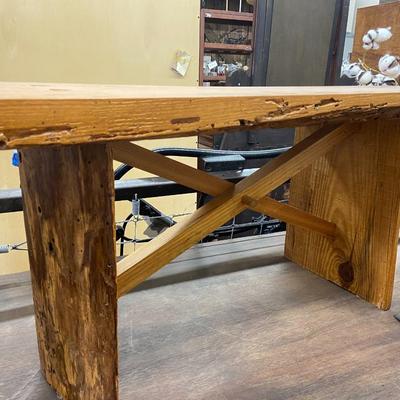 Rustic Wooden Bench