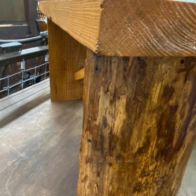 Rustic Wooden Bench