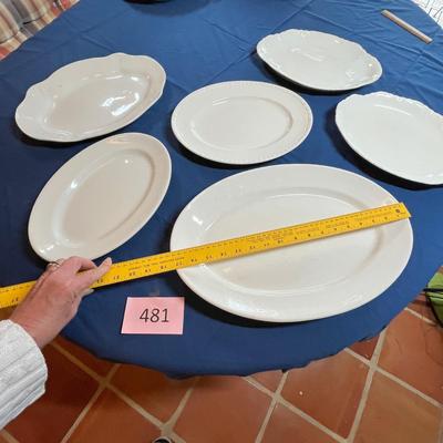 Vintage ironstone lot of platters