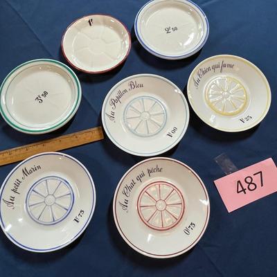 Lot of French plates