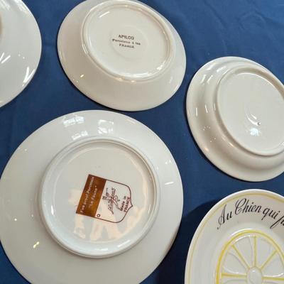 Lot of French plates