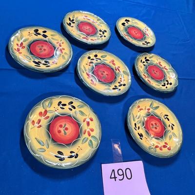 Lot of 7 bread plates