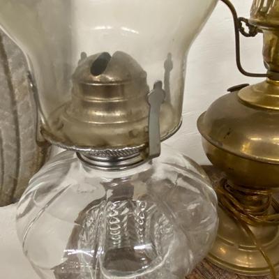 Vintage Set of Three Hurricane Lamps