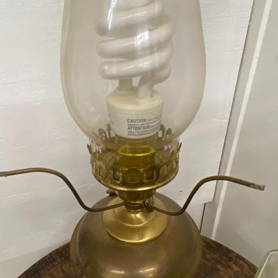 Vintage Set of Three Hurricane Lamps