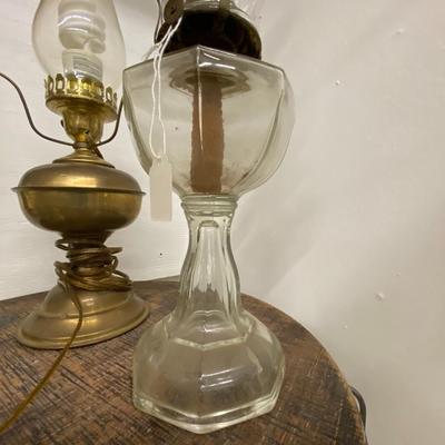 Vintage Set of Three Hurricane Lamps