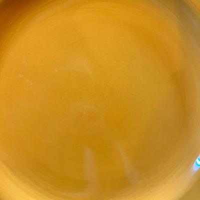 Yellow dinner plates