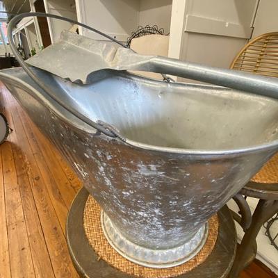 Metal Coal Bucket and Shovel