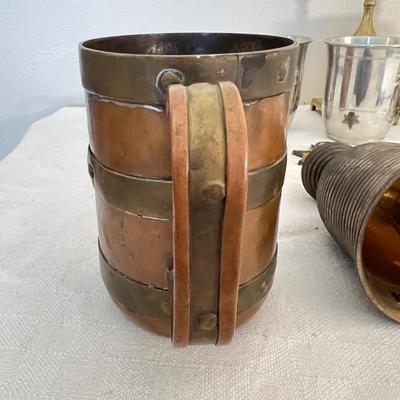 Signed Decorative Copper, Brass, Pewter Lot