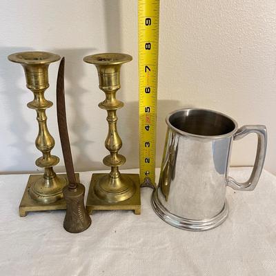 Signed Decorative Copper, Brass, Pewter Lot