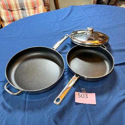Lot of 2 large skillets
