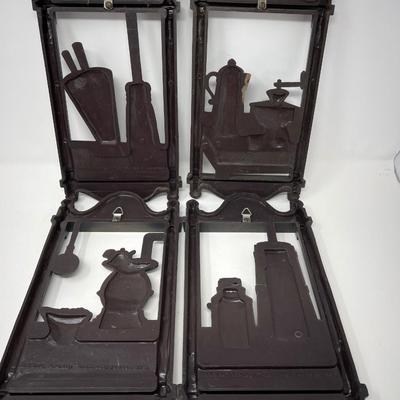 Four Vintage Homco Americana Wall Plaques