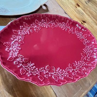 Lot of 3 platters