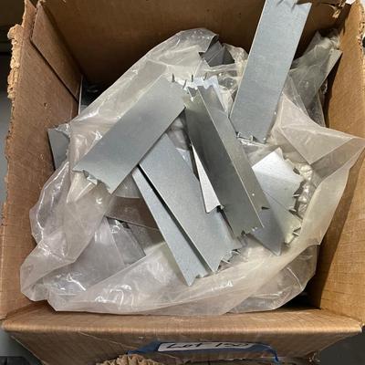3 Boxes of Galvanized metal safety plates/stud covers