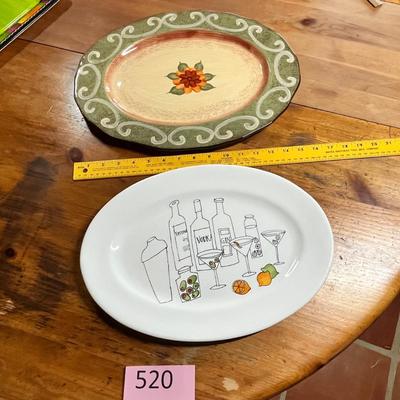 Lot of 2 platters