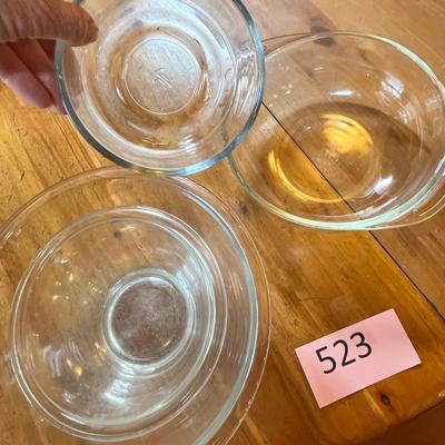 Glass mixing bowls